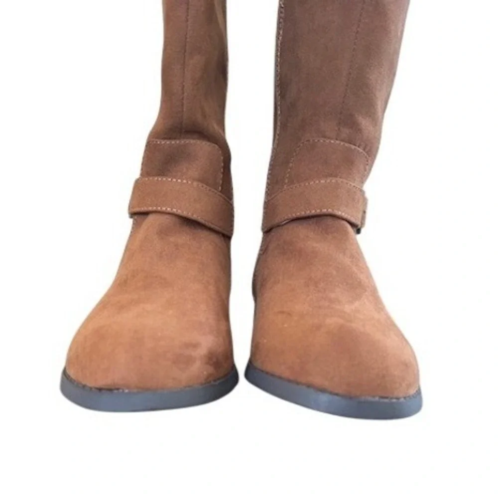 Thereabouts Kids Girls Tan Faux Suede Shearling Lined Boots Size 4‎ Medium